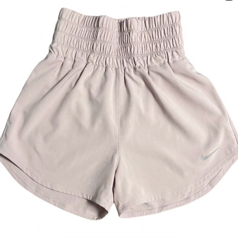 Nike Women's High Waist Cream Shorts